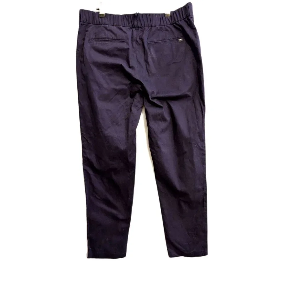 Men's Trouser -Houston White- Blue Pants Size L NWT